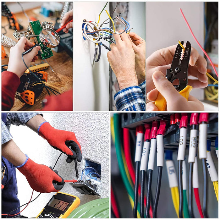 Schrumpfschlauch Kit, Eventronic 300Pcs 3: 1 Dual Wall Adhesive Gefüttert Schrumpfschlauch Rohr mit 7 Größe, 2 Farbe (Schwarz, Weiß)