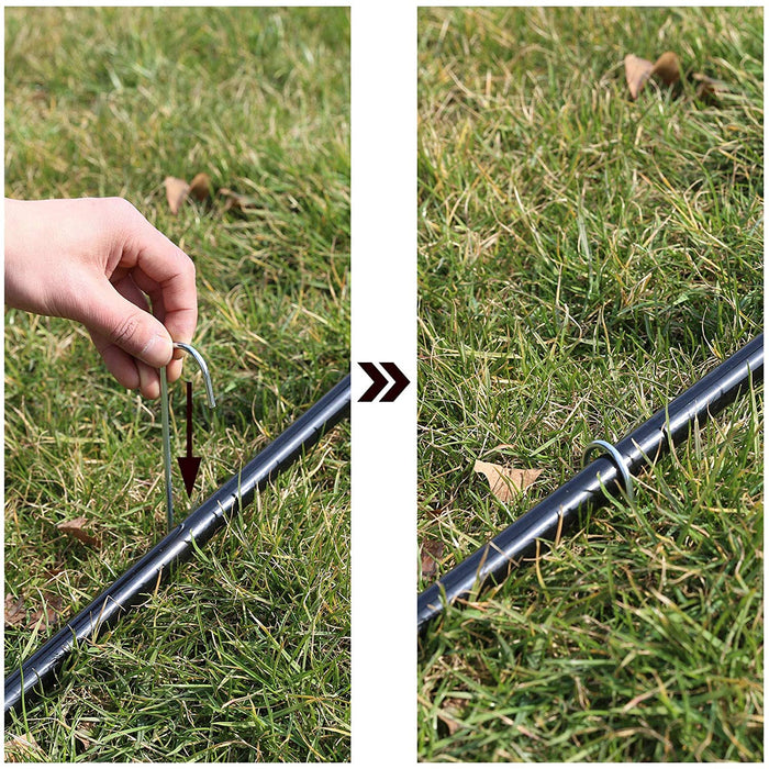 Badmintonnetz, Tennisnetz, höhenverstellbar, Set bestehend aus Netz, stabilem Eisen-Gestell und Transporttasche 3m