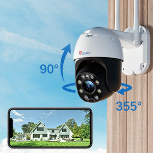 3G/4G LTE Überwachungskamera Aussen mit SIM-Karte, Ctronics PTZ Kamera Outdoor 355°/90° Schwenkbar, Personenerkennung und Automatische Verfolgung