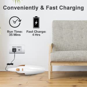 Handstaubsauger USB C Beutellos Mini Handsauger Akku Nass&Trocken Autosauger 8000PA Akkustaubsauger Schnellaufladung für Zuhause, Auto...