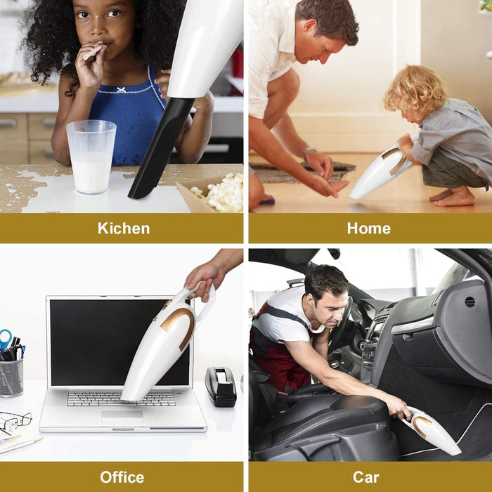 Handstaubsauger USB C Beutellos Mini Handsauger Akku Nass&Trocken Autosauger 8000PA Akkustaubsauger Schnellaufladung für Zuhause, Auto...