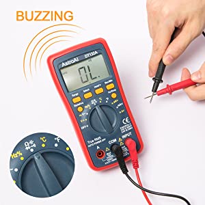 Digital Multimeter, Voltmeter Ohmmeter Amperemeter Mit TRMS 4000 Counts, Manuell und Auto-Range, Misst Spannung, Strom, Widerstand, Durchgang