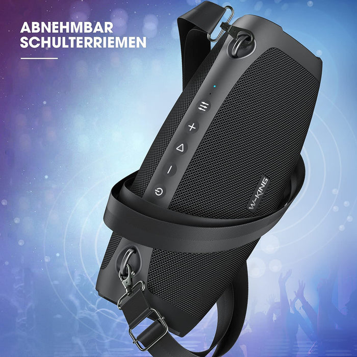 70W Bluetooth-Lautsprecher mit Super-Bass, Bluetooth 5.0, 13200-mAh-Akku, IPX6 wasserdicht, TF-Karte, lautes kristallklares Audio, Mikrofon