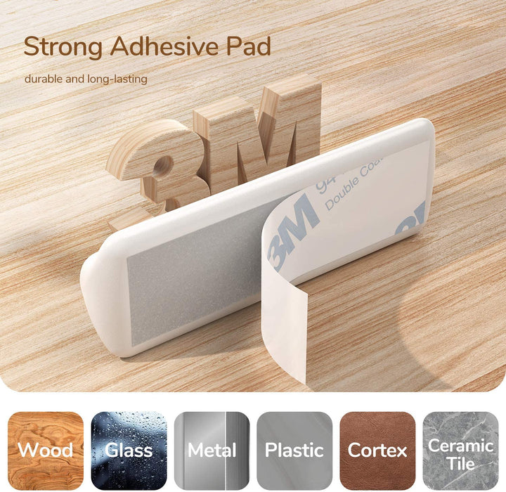 Kabelclips Kabelhalter [5 Stück] Vielzwecke Kabelführung Kabel Organizer Set für Schreibtisch, Netzkabel, USB Ladekabel, Audiokabel, Ladekabeln - Weiß