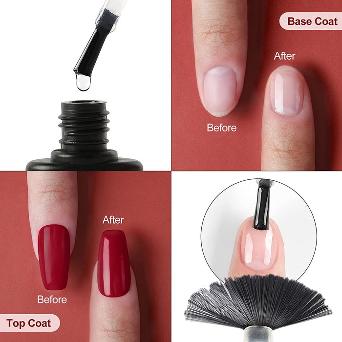 15+3pcs Gel Nagellack Starter Set UV Nagellack 80W UV/LED Nagellampe Nageldesign Set UV Gellack Gel Nägel Farbgel Maniküre komplettes Set