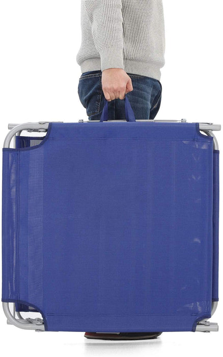 Sonnenliege, Liegestuhl, Gartenliege, extra groß, 71 x 200 x 38 cm, bis 150 kg belastbar, mit Kopfstütze und Sonnendach, Rückenlehne verstellbar