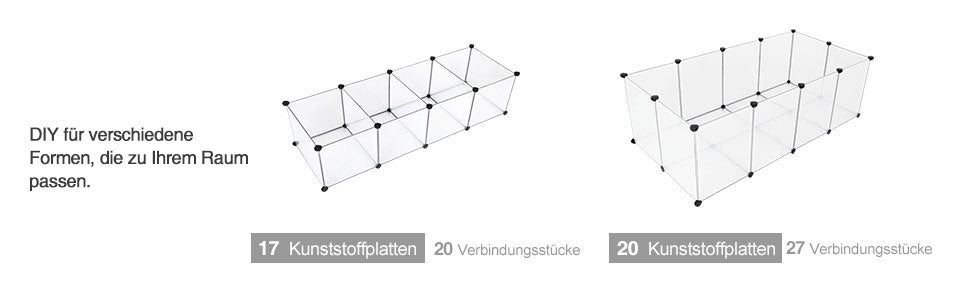 Freigehege mit Bodenplatten, Laufstall, aus Kunststoff, Gehege für Kleintiere, Meerschweinchen, Hamster, Kaninchen, weiß