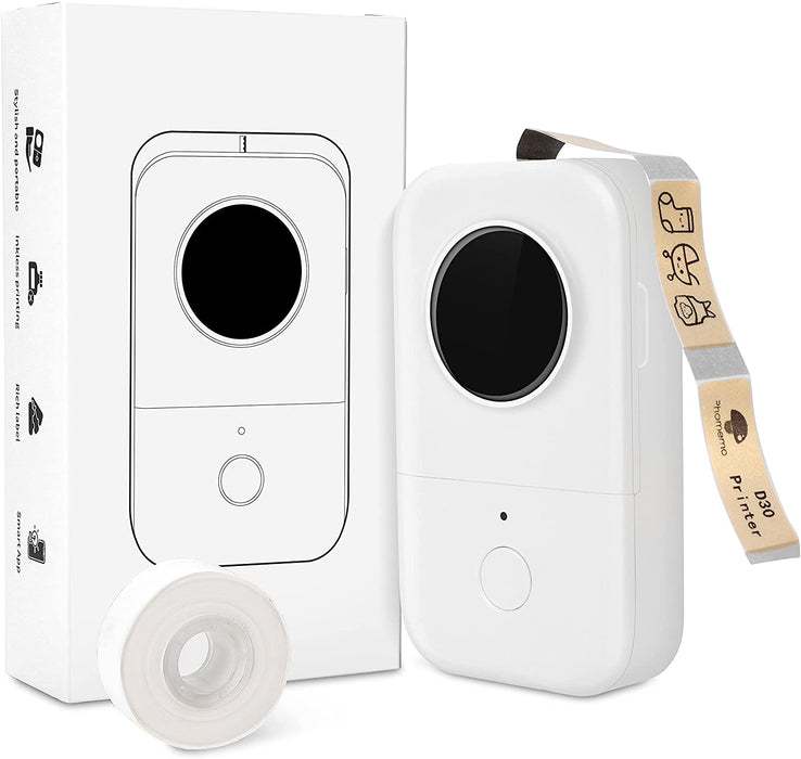 Bluetooth Etikettendrucker Tragbarer Bluetooth Thermoetikettierer Label Drucker Aufkleber Etikettendrucker, Für Zuhause, Schule，Büro, Supermarkt