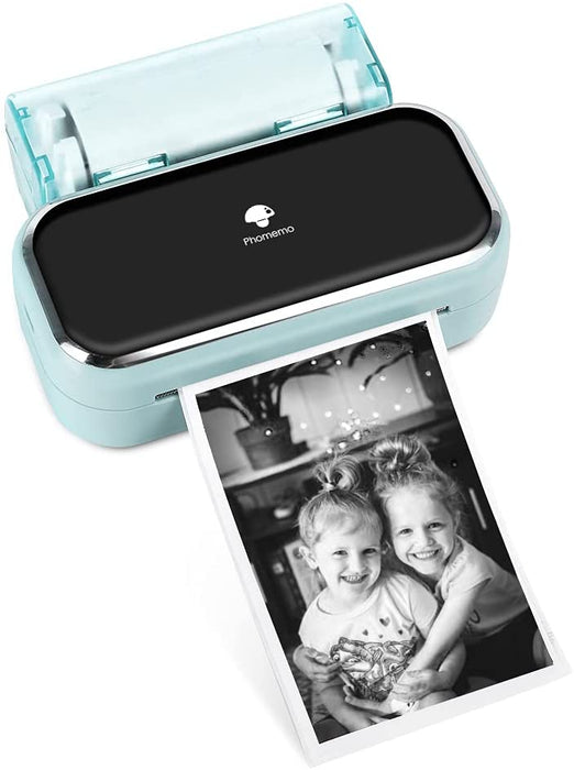 Handy Fotodrucker - Tragbarer Bluetooth Drucker, Druckgröße 2 und 3 Zoll, Kompatibel mit iOS und Android, Schwarzweißdruck für Fotodruck, Journal