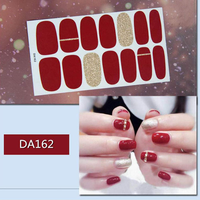 8 Blatt (112pcs) Nagelsticker, Nagelaufkleber, Nagelkunst Sticker Selbstklebende Maniküre Sticker Schöne Mode DIY Dekoration