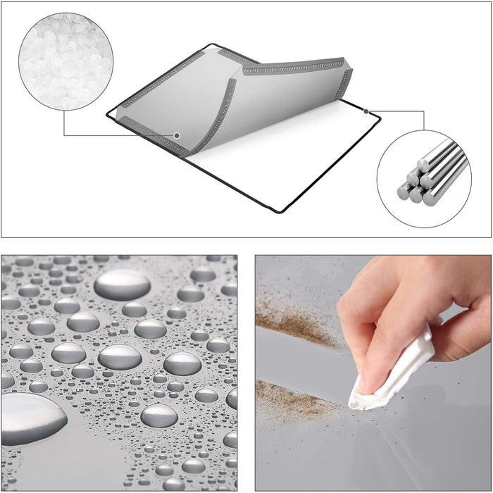 Freigehege mit Bodenplatten, Laufstall, aus Kunststoff, Gehege für Kleintiere, Meerschweinchen, Hamster, Kaninchen, grau