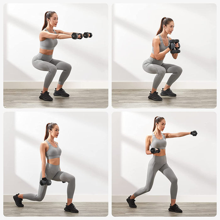 Hanteln, 2er Set, Kurzhanteln, Krafttraining, zu Hause, im Büro, Fitnessstudio 4KG