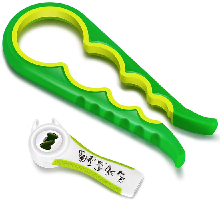 2 Stück Deckelöffner, Glasöffner, Multi-Funktions Dosenöffner und Flaschenöffner Sets für Küche Restaurant Bar Party mit Arbeitsersparnis