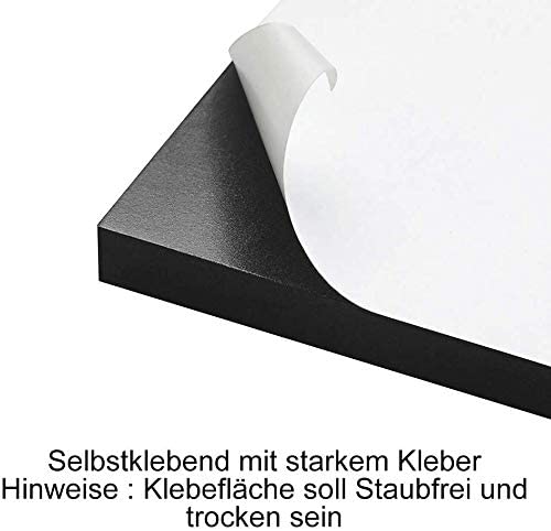 Premium Garagen Wandschutz Türkantenschutz Extra Dicker Auto Türkantenschutz, Selbstklebend, Wasserabweisend 4 Stück Set für Garagenwand Schwarz