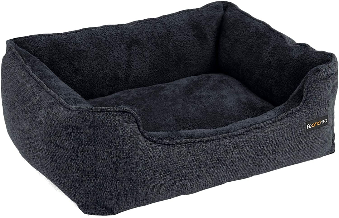 Hundebett, Bezug abnehmbar, 110 x 75 x 27 cm, dunkelgrau