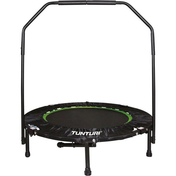 Fitness Trampolin faltbar & verstellbar - Trampolin Ø 104cm mit Stange und Randabdeckung/Jumping Fitness Trampolin/Rebounder
