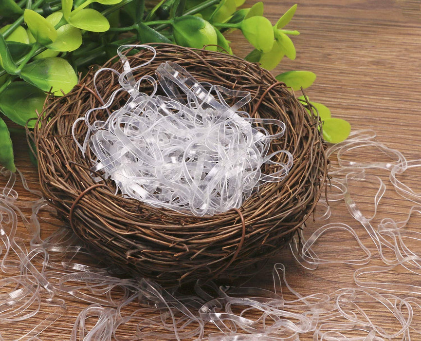 [500 STÜCKE] Elastische Haargummis, elloLife Haltbare Mini Elastische Haarbänder Gummibänder aus Weichem Gummi (3 mm)