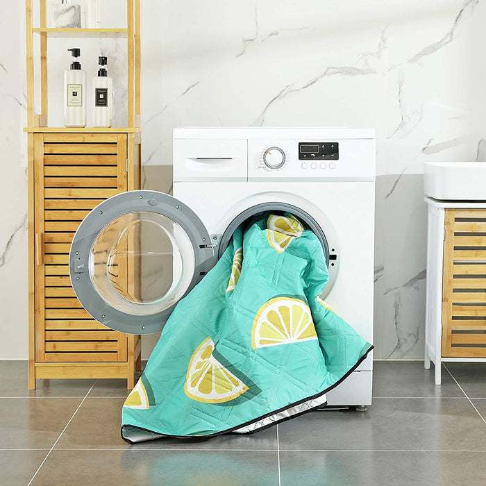 Picknickdecke, 200 x 200 cm große Stranddecke, Campingdecke, wasserdichte Unterseite, maschinenwaschbar, faltbar, für Garten, Park, Strand, Camping