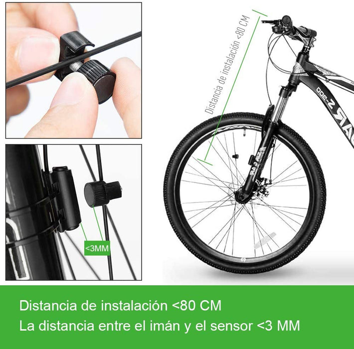 Fahrradcomputer 18 Funktionen wasserdichte LCD Geschwindigkeit Fahrradtacho Radcomputer Tacho,Verdrahtet Fahrradtacho, Geeignet für alle Fahrradtypen