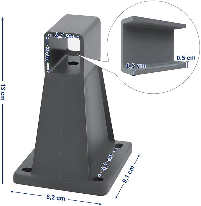 Wandhalterung Seitenmarkise, Wandhalter für Auszugsfixierung, Seitenmarkisen