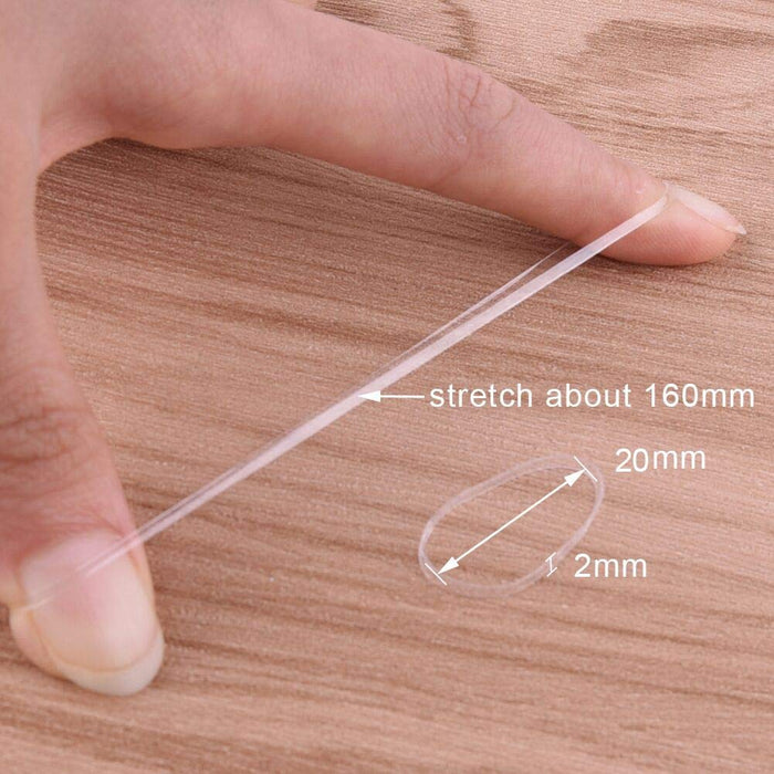 [500 STÜCKE] Elastische Haargummis, elloLife Haltbare Mini Elastische Haarbänder Gummibänder aus Weichem Gummi (3 mm)