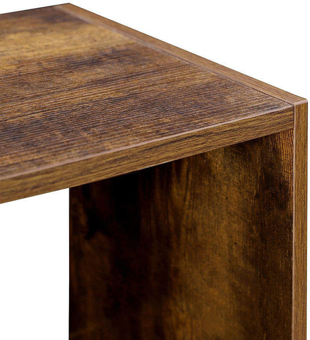 Bücherregal, Würfelregal, Standregal, mit offenen Fächern, für Wohnzimmer, Arbeitszimmer, Kinderzimmer, Büro, als Raumteiler, 97,5 x 30 x 100 cm