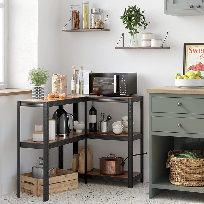 Standregal, Bücherregal, Lagerregal, 5 Ablagen, Küchenregal, Regal, 150 x 75 x 30 cm, bis 400 kg belastbar, verstellbare Ablagen, Industriestil