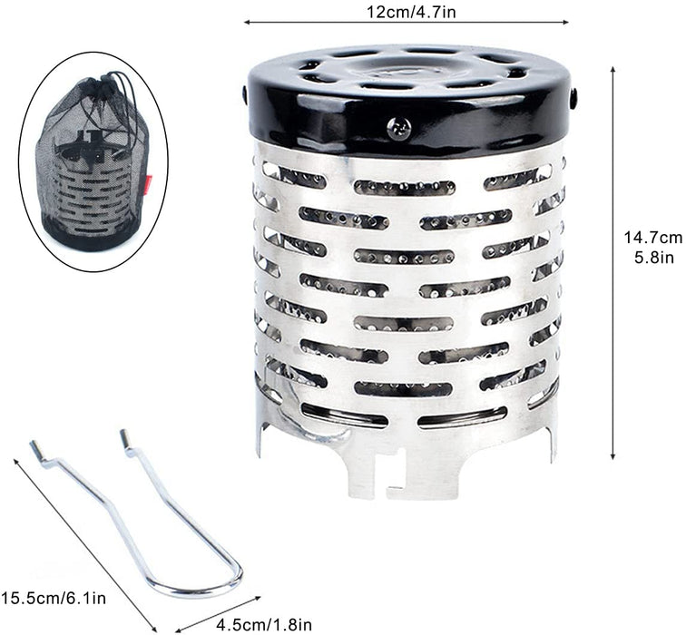 Campingheizung Zeltheizung Zeltheizung Gas Heizgerät Edelstahlheizung Heizungszubehör Zum Wandern, Campingheizen