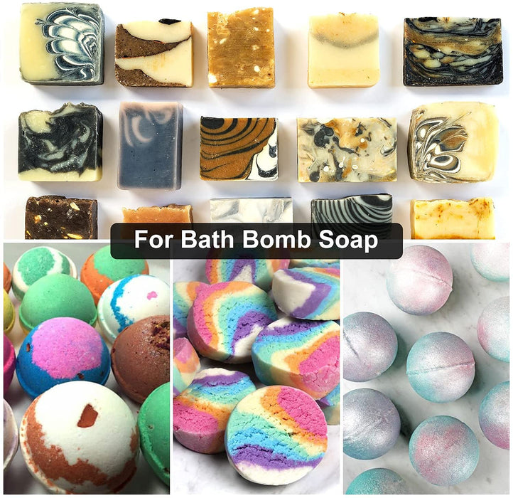 Epoxidharz Farbe Mica Pulver, 18 X 10g Farben Seifenfarbe Set Pigmente Pulver, Metallic Farben Schimmern Sie Glitter Powder, Farbpulver für Seifen