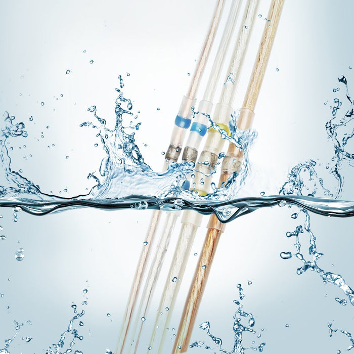 Lötverbinder, 100pcs Lötverbinder Set Sortiment 4 Verschiedene Größen Schrumpfverbinder Stoßverbinder Quetschverbinder Kabelverbinder