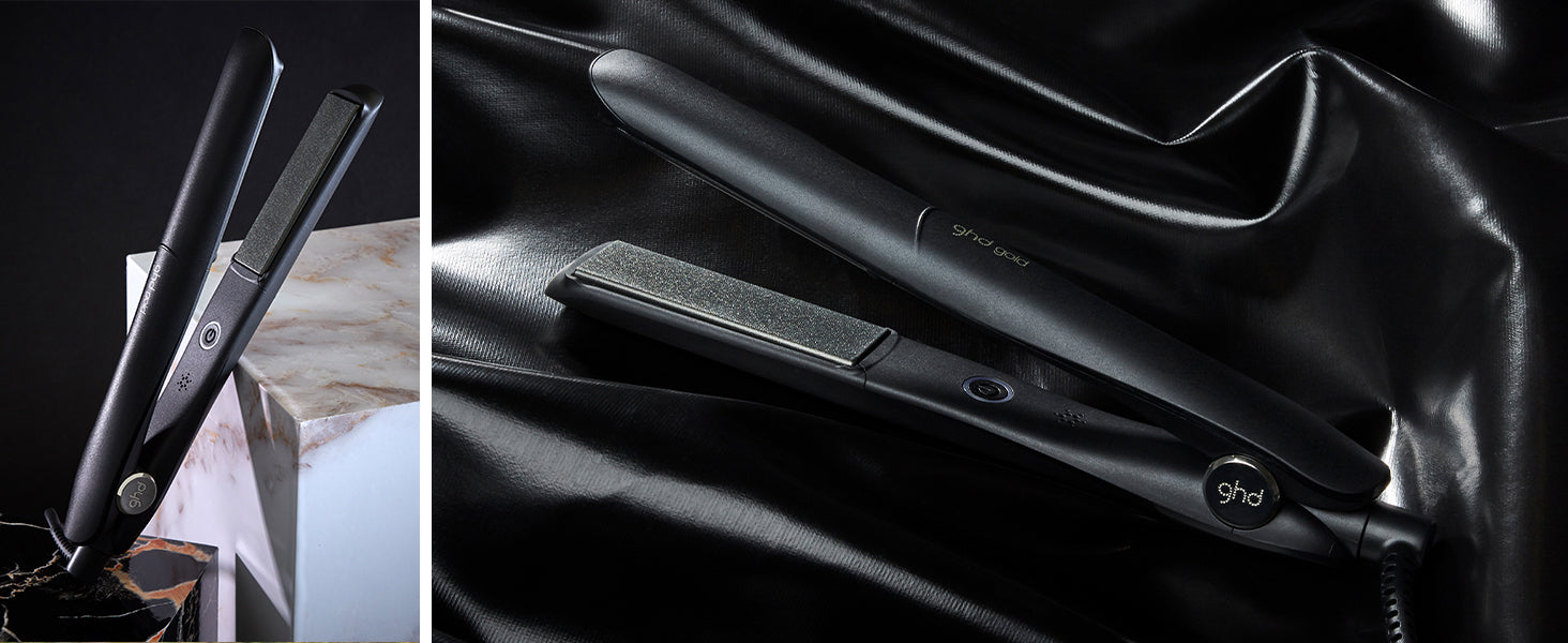 ghd gold Styler, professionelles Glätteisen mit optimaler Stylingtemperatur, schwarz
