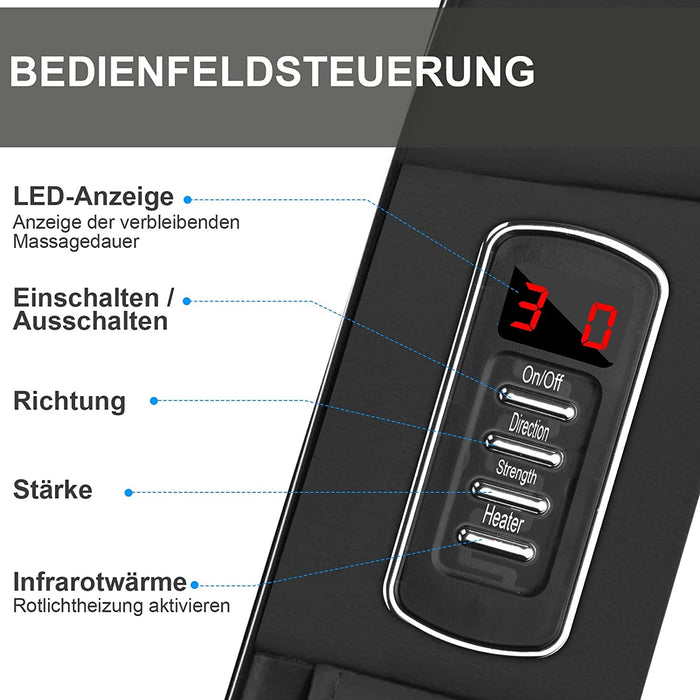 Massagegerät Schulter Nackenmassagegerät mit Wärme, Shiatsu Massagegerät mit 3D-Massage von tiefem Gewebe