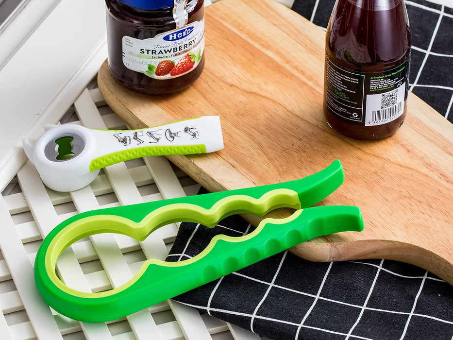 2 Stück Deckelöffner, Glasöffner, Multi-Funktions Dosenöffner und Flaschenöffner Sets für Küche Restaurant Bar Party mit Arbeitsersparnis