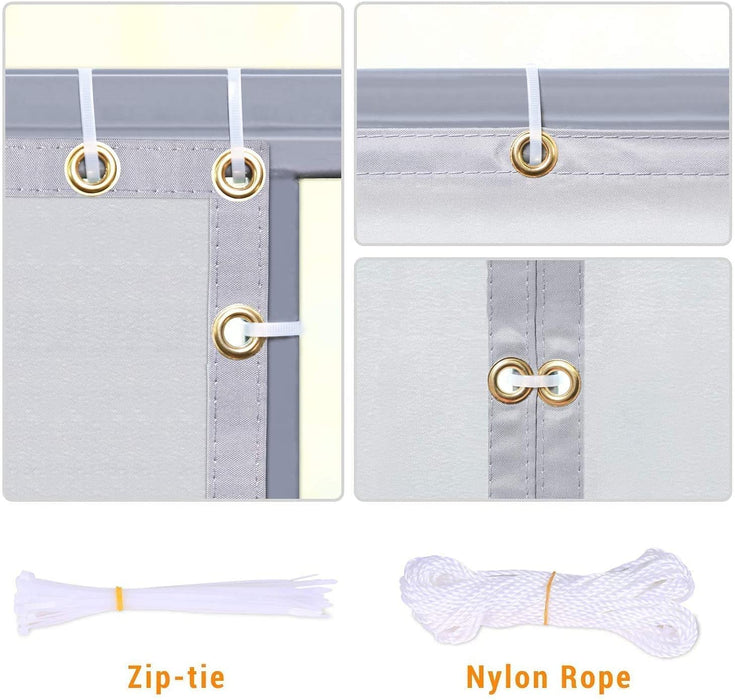 Balkon Sichtschutz, 0,9 x 5 m Sichtschutz Balkonverkleidung Zaunblende Schattiernetz für Balkon, Hinterhof, Terrasse - Uv-Schutz, Reißfest, Windfest