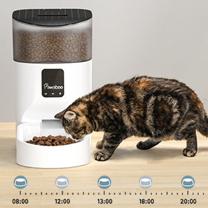 7L Automatischer Futterspender, WiFi Haustier Futterautomat mit Timer Automatisierte Futterspender APP Fernbedienung Smart Pet Feeder Trockenfutter
