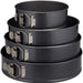 Springform Set, 4-teilig, rund, Ø 18/24/26/28 cm, Kuchenbackform, Antihaft, 250° hitzebeständig, Stahl, Standard
