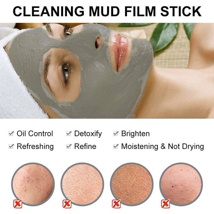 Charcoal Mask Stick, Purifying Clay Stick Mask, Clay Stick Mask, Effektiv Akne entfernt Mitesser, Verkleinert die Poren, Strafft die Haut