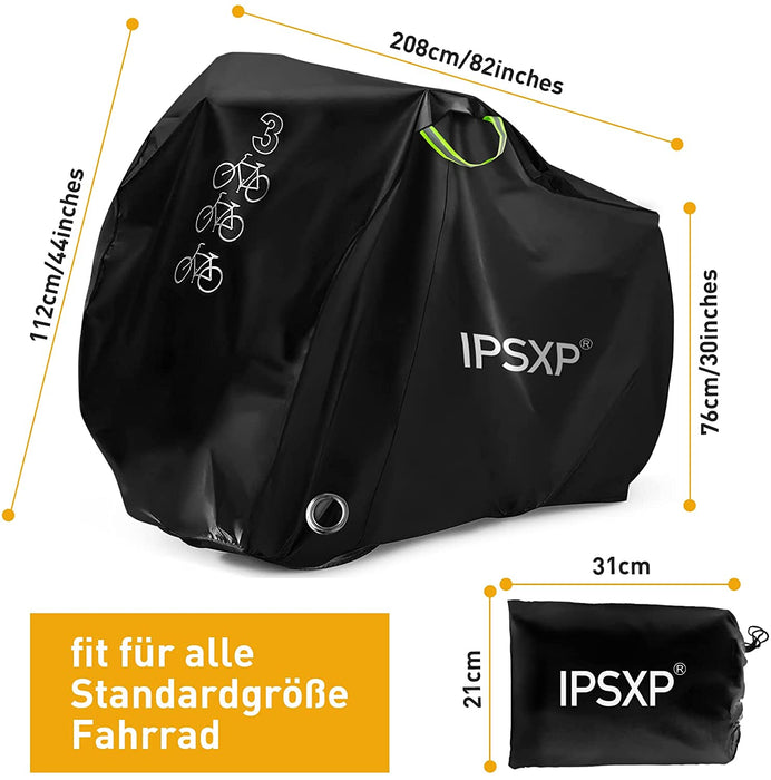 Fahrradabdeckung Abdeckplane, 210D Oxford-Gewebe Fahrrad Schutzhülle Fahrradgarage mit Abschließbar Loch für 29 Zoll Universal Fahrrad Mountainbikes