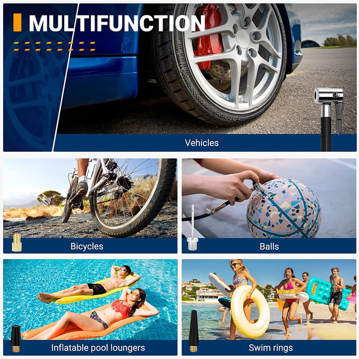 Luftkompressor, Auto Luftpumpe Elektrisch Digital Portable Kompressor 12V mit LCD Bildschirm,35L/Min aufpumpen, für Auto, Fahrrad, Motorrad, Ball