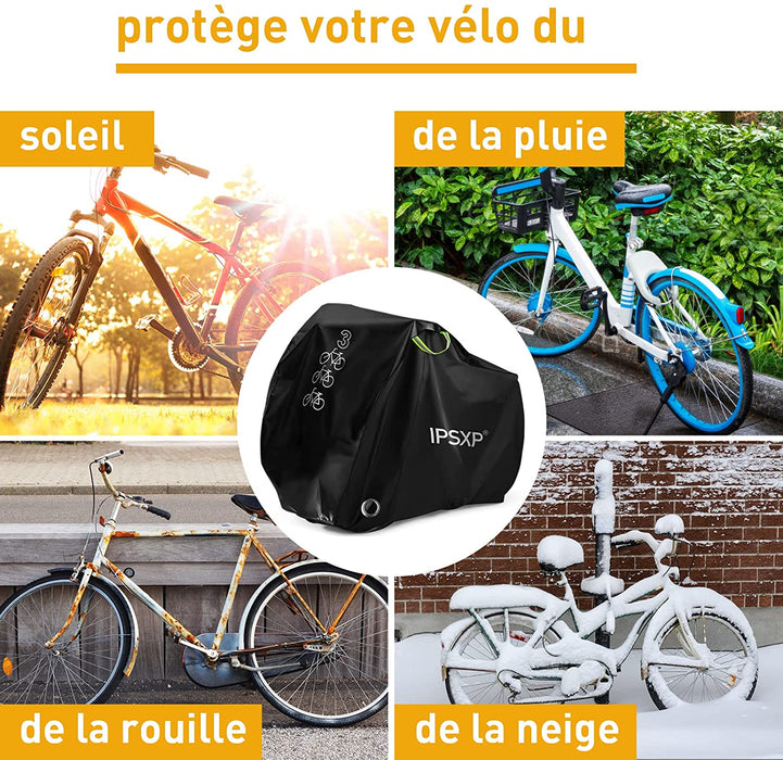 Fahrradabdeckung Abdeckplane, 210D Oxford-Gewebe Fahrrad Schutzhülle Fahrradgarage mit Abschließbar Loch für 29 Zoll Universal Fahrrad Mountainbikes