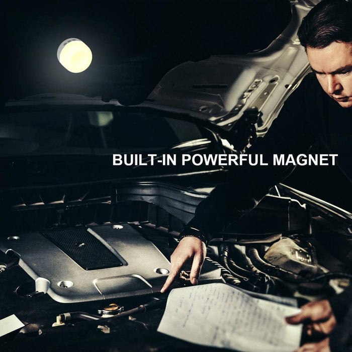 Campinglampe, LED Camping Laterne USB Aufladbar mit 5200 mAh, 4 Helligkeiten Leuchtmodi & Eingebauter Starker Magnet & Stufenlos Dimmbar