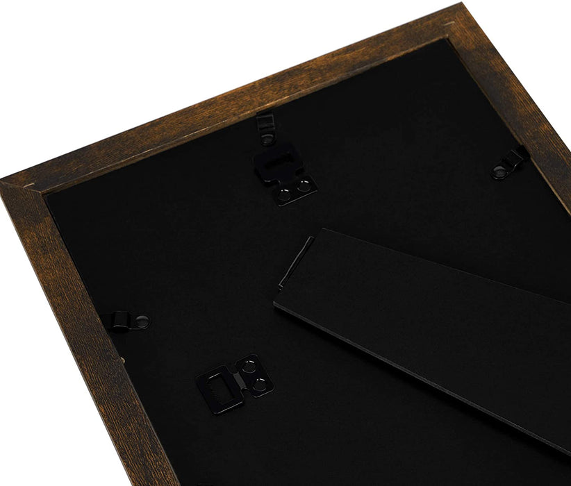 Bilderrahmen 10er Set, für 2 Fotos in 20 x 25 cm (8 x 10 Zoll), 4 Fotos in 13 x 18 cm (5 x 7 Zoll), 4 Fotos in 10 x 15 cm (4 x 6 Zoll) vintagebraun