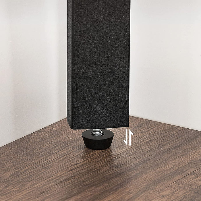 Eckregal, Standregal, Bücherregal, Leiterregal mit 4 Ablagen, einfache Montage, stabiles Stahlgestell, Wohnzimmer, Schlafzimmer, Balkon