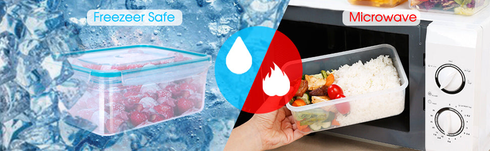 Frischhaltedosen,Leicht Mahlzeit Prep Boxen BPA-Frei - 8 -Teiliges Set (4 Boxen + 4 Deckel) als Vorratsdosen Snackbox oder Brotdose