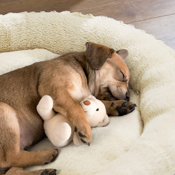 Hundebett, Hundekorb, Katzenbett, Donut, Ø 65 cm, dunkelgrau