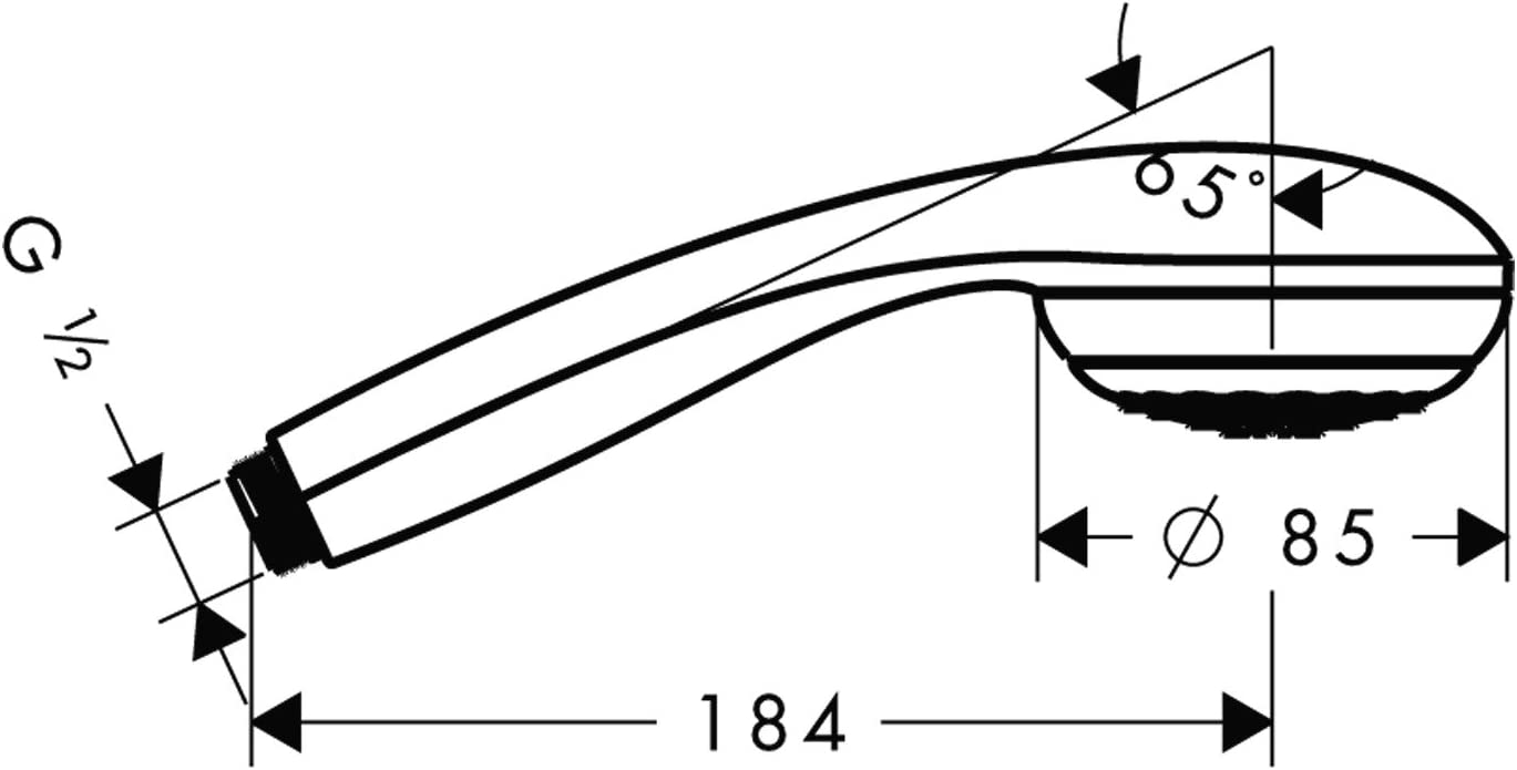 Hansgrohe Crometta Duschkopf, Chrom