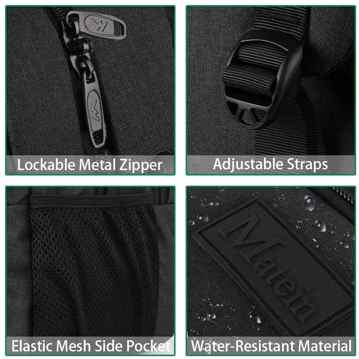 Großer Laptop Rucksack 17 Zoll Laptoptasche für Schule Arbeit mit USB Ladeanschluss Anti Diebstahl Business Reisen Rucksack für Notebook Wasserdichte