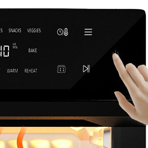 30L Heißluftfritteuse Mini Backofen, 18 In 1 1800 W Heissluft Fritteusen Air Fryer, Fettarmes Garen ohne Öl, Timer & Temperaturregelung, Dual-Cooking