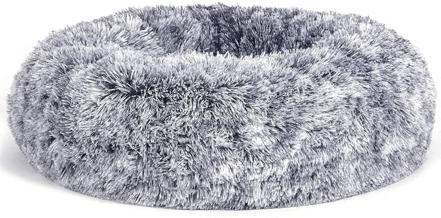 Hundebett, Katzenbett, weiche PV-Samtoberfläche, 70 cm, grau