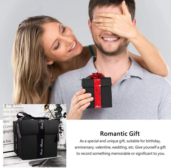 Kreative Überraschung Box Explosions-Box DIY Faltendes Fotoalbum,Geburtstag Jahrestag Valentine Hochzeit Geschenk, für Hochzeit, Muttertag, DIY Geschenk